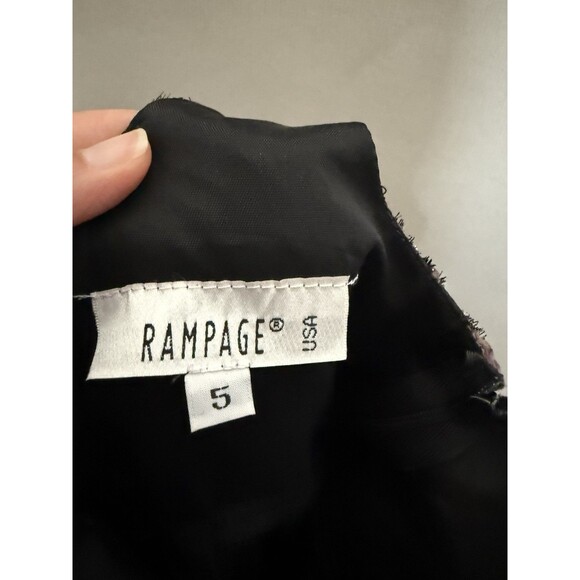 Vintage Y2K Rampage Velvet Burnout Slip Dress Sz 5 Whimsygoth Womens Night Promo - Picture 9 of 14